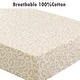 preview thumbnail 3 of 54, Polka Dot Animal Bear Friends ABC&123 Unisex Multi-color Cotton Toddler/Baby Crib Child Fitted Sheet Set (Pack of 3) - N/A
