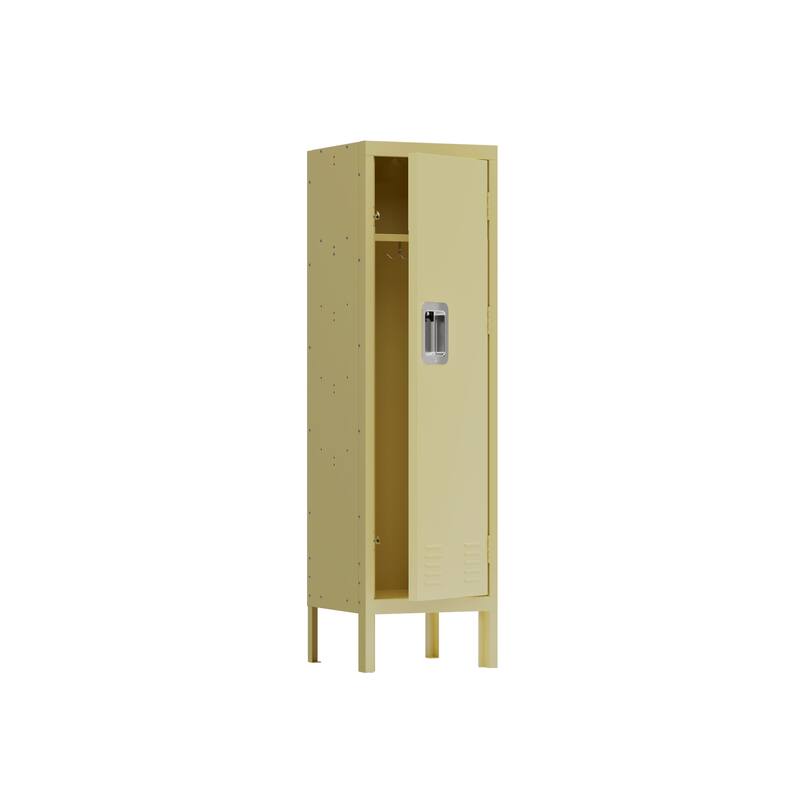1 Door Tall Single Metal Locker-Retro Style Storage Cabinet--Industrial Furniture