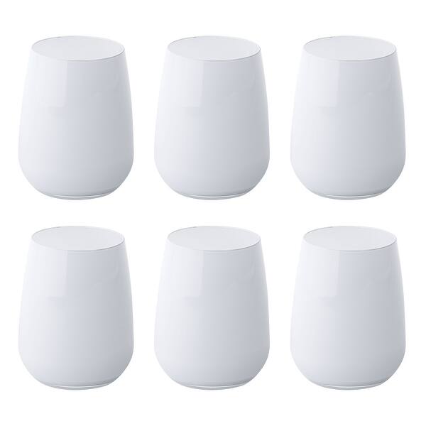 slide 2 of 2, Majestic Gifts Inc.Glass Tumbler-Whiskey Glass-Opal-13Oz-Set/6