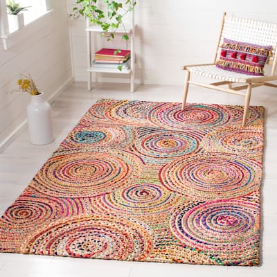 SAFAVIEH Handmade Cape Cod Mirtha Coastal Jute Rug