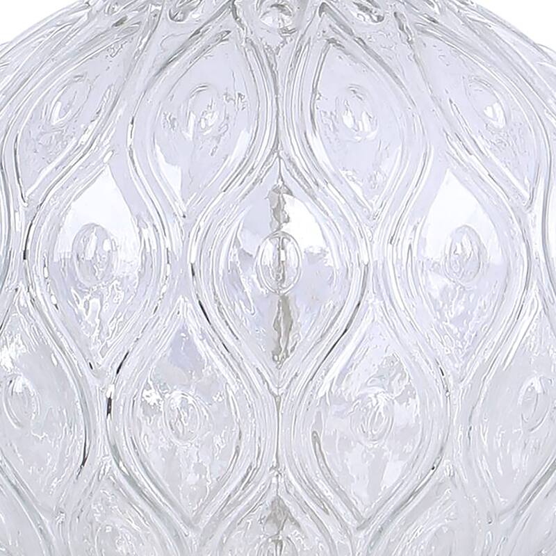 Silver Orchid Gaby 20" Round Glass Table Lamp (Set of 2)