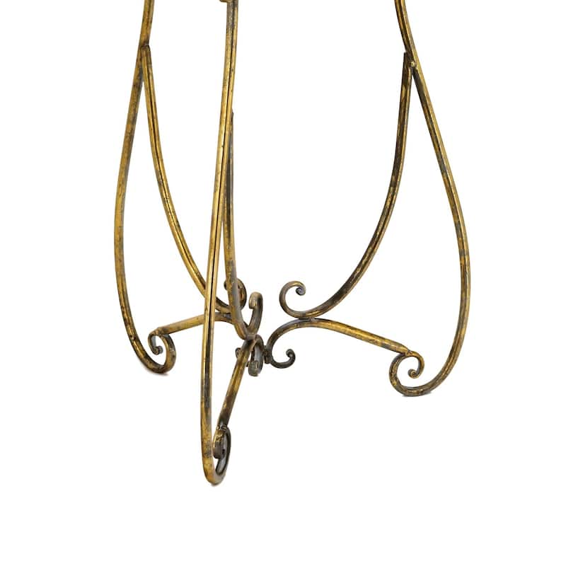 Set of 3 Glass Dome Terrariums on Stands with Antique Finish