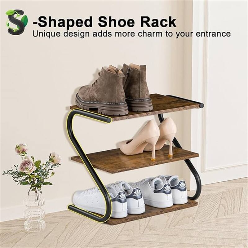 Shoe Rack - 10.35"D x 17.2"W x 15.75"H
