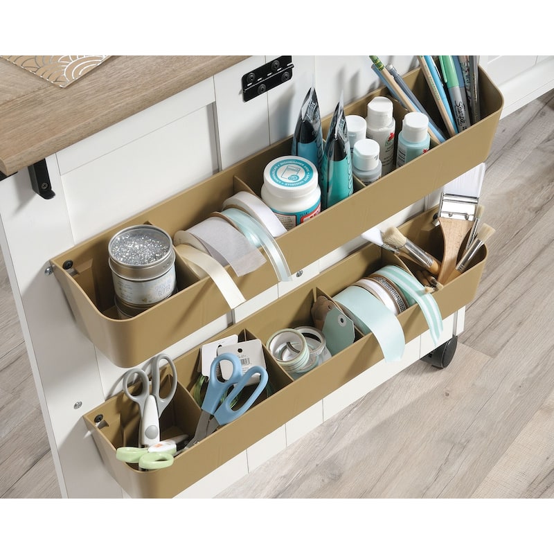 Sauder Select Collection Easy Rolling Sewing and Craft Table/Cart