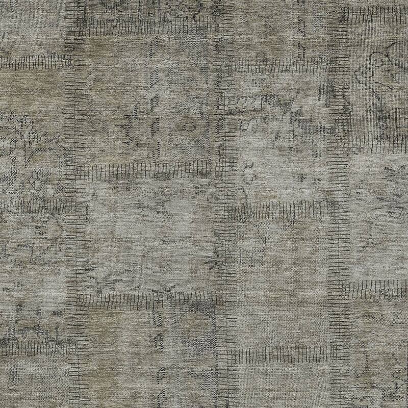 HomeRoots Patchwork Transitional Rectangle Outdoor Rug