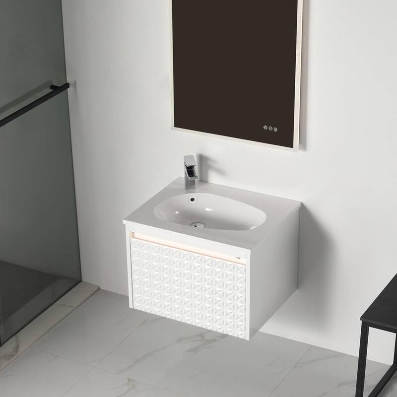 Blossom Wall Mounted Bathroom Vanity with Sink