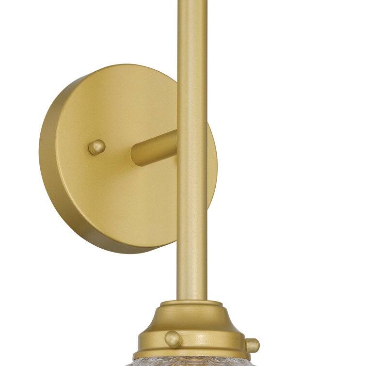 Mid-century Modern Gold 1-light Sconce LED Dimmable Wall Lights with UL