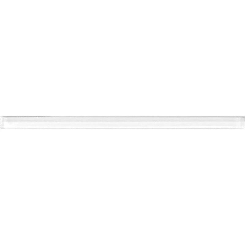 Apollo tile 0.5" x 12" Glacier Glossy White Glass Tile (0.5 sq ft/case) - 10 Pack