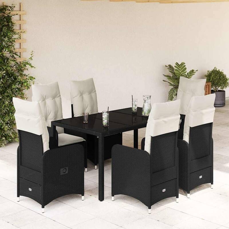 vidaXL Bistro Set Black - 21.5 x 23.0 x 36.2