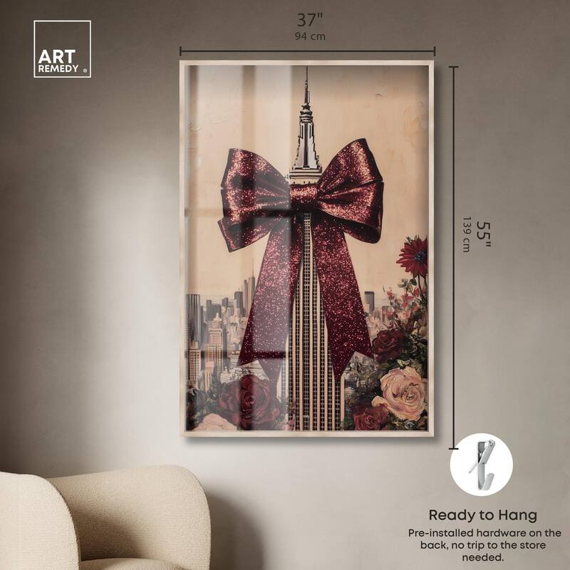 Sparkling Empire State Building Shadowbox by Art Remedy