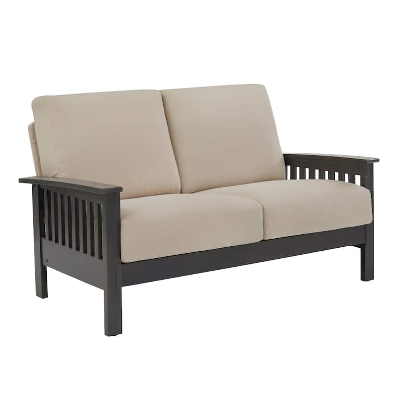Hills Mission-Style Oak Loveseat by iNSPIRE Q Classic