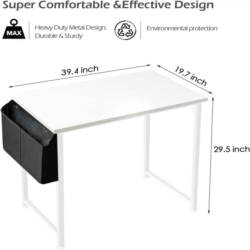 White Computer Desk for Bedroom