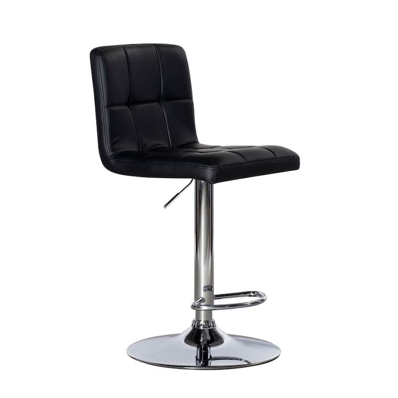 Roxie Faux Leather Adjustable Height Bar Stool
