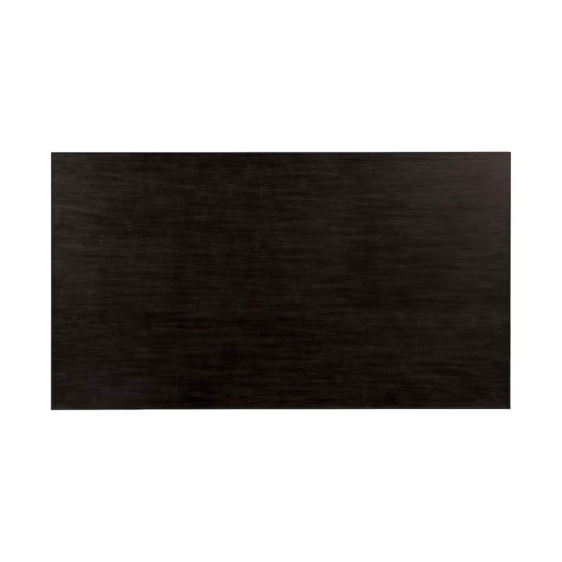 Renu 7pc Dining Table and Chair Set, 72 Inch Top, Gray Linen, Black