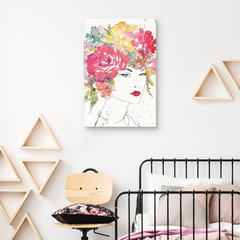 Floral Figures I by Anne Tavoletti Canvas Art Print