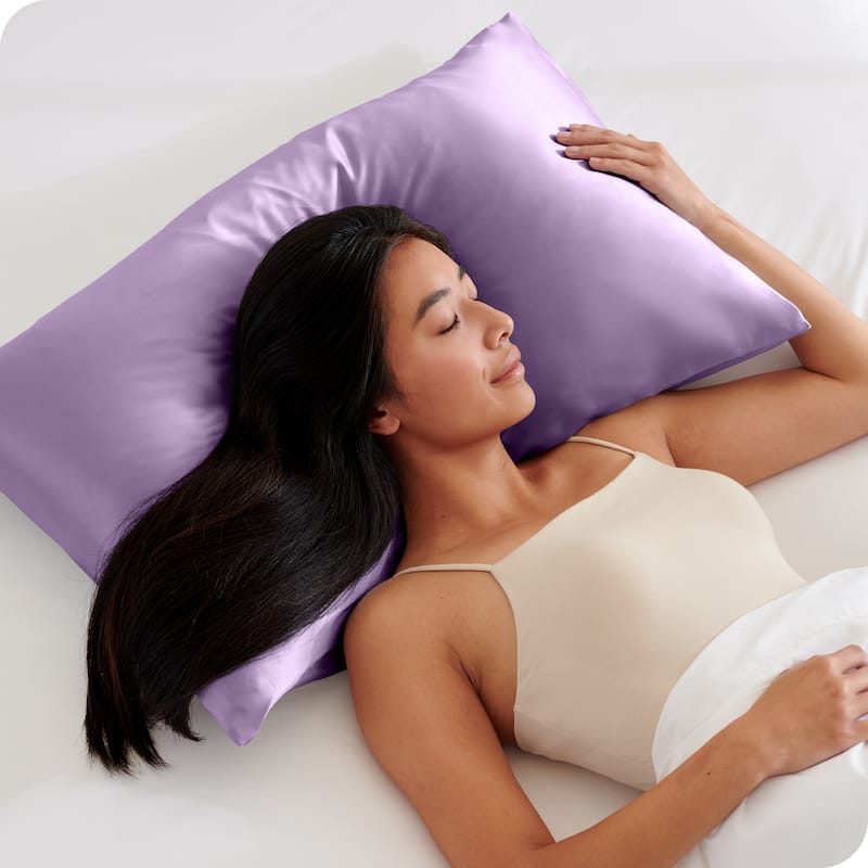 Bare Home Poly Satin Pillowcase Set for Hair and Skin (Set of 2)