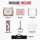 preview thumbnail 6 of 10, Zealfeel 7 x 7 ft Baseball Net Set: Batting Tee, Dummy Batter, 2 Strike Zones & Carry Bag - 7 x 7 ft