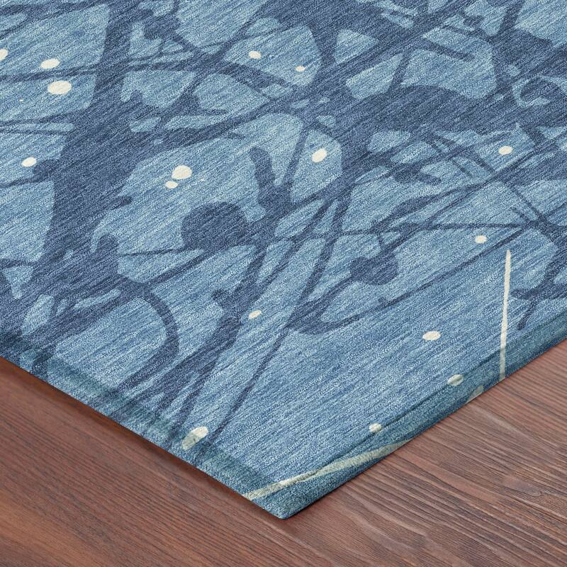 Machine Washable Indoor/ Outdoor Modern Campo Chantille Rug