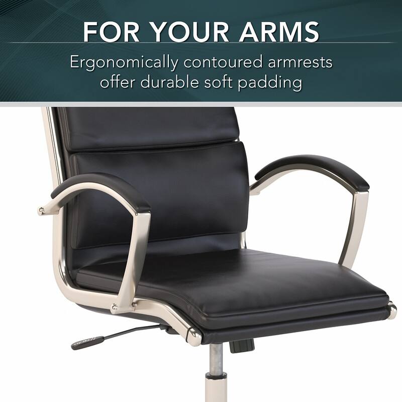 Cabot High Back Leather Executive Office Chair by Bush Furniture