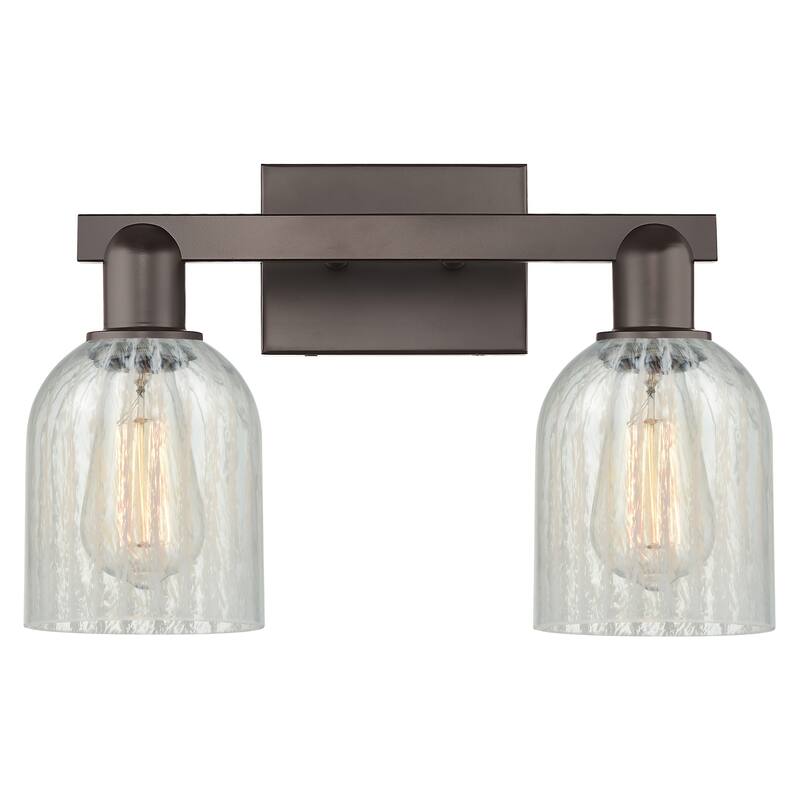 Innovations Lighting Endless Possibilities Arcadia - Caledonia - 2 Light 16" Bath Vanity Light - Mouchette/Oil Rubbed Bronze