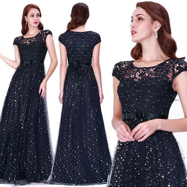 ever pretty lace cap sleeve