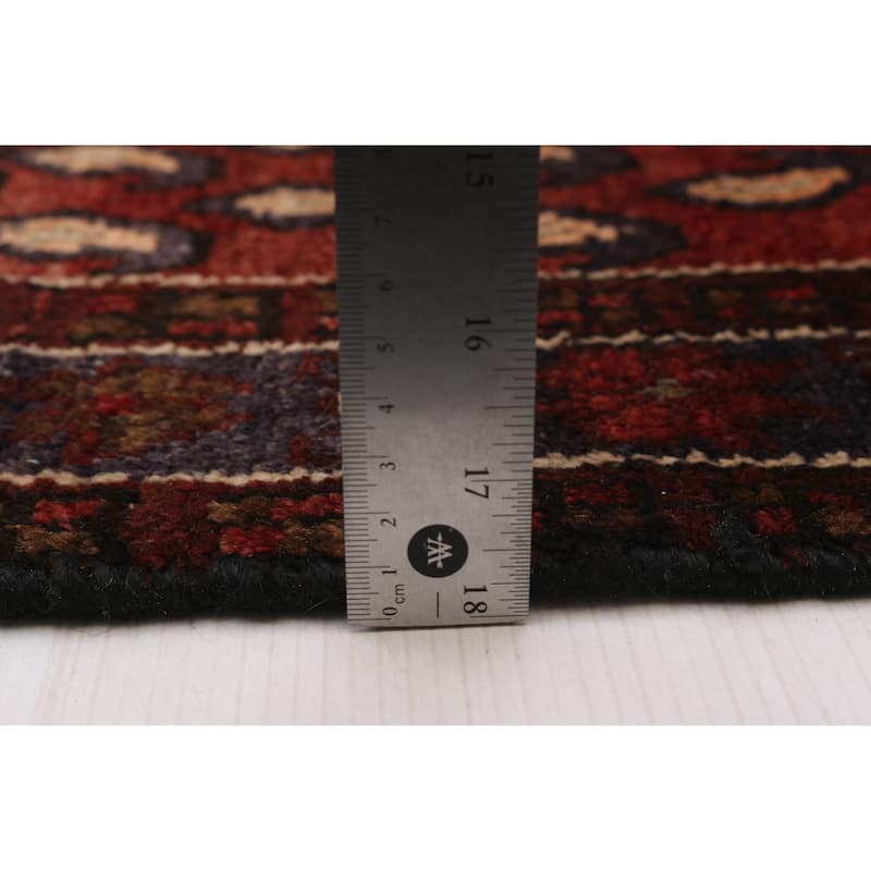 ECARPETGALLERY Hand-knotted Andelz Red Wool Rug - 3'7 x 14'0