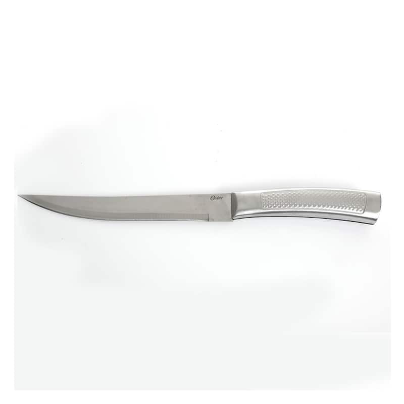 Oster Wellisford Stainless Steel Kitchen Knife Cutlery Set with Block, 14 Piece - 7.5
