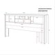preview thumbnail 4 of 2, King size Bookcase Headboard in Espresso Wood Finish