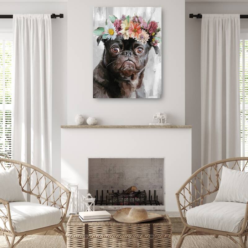 Flower Power V By Studio Arts Canvas Art Print