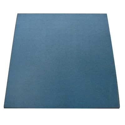 Rubber-Cal "Eco-Sport" 3/4-inch Interlocking Rubber Tiles - 3/4 in x 20 in x 20 in - 10 Pack, 28 Sqr/Ft - Light Blue - 20 x 20