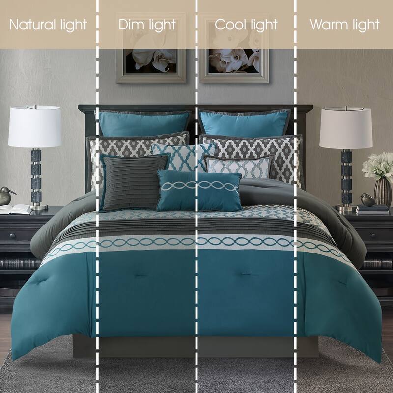 Nanshing Calvin 12 Piece Luxury Transitional Comforter Set