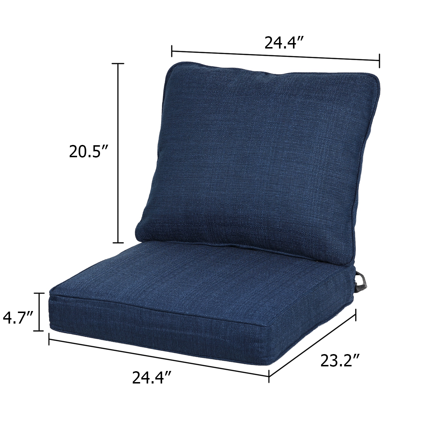Deep outdoor cushions best sale for patio furniture