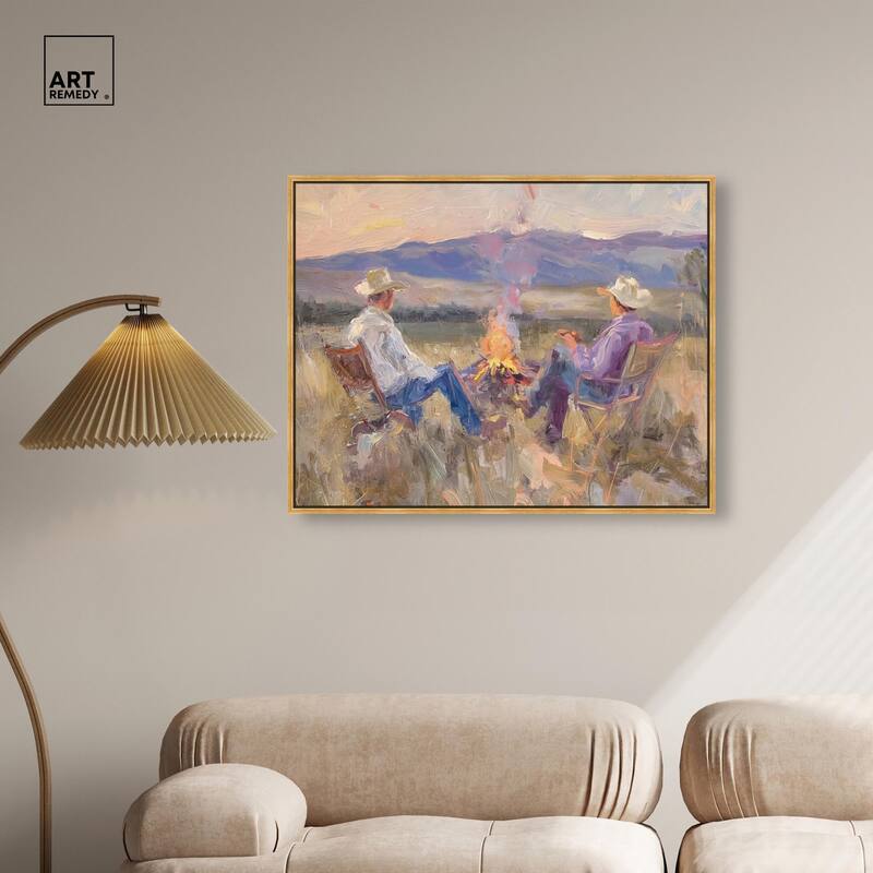 High Plains Camp Canvas by Art Remedy