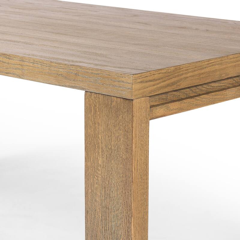 Jovi Dining Table-Drifted Oak Solid - 96W x 42D 30H