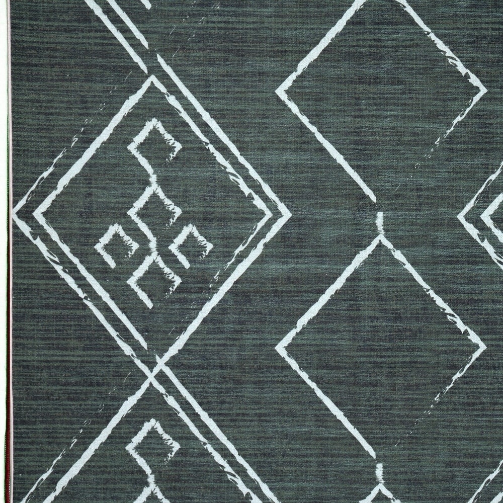 Machine Washable-Eco-Friendly Area Rug With Non-Slip Backing Aspen Tribal Moroccan Bohemian Design