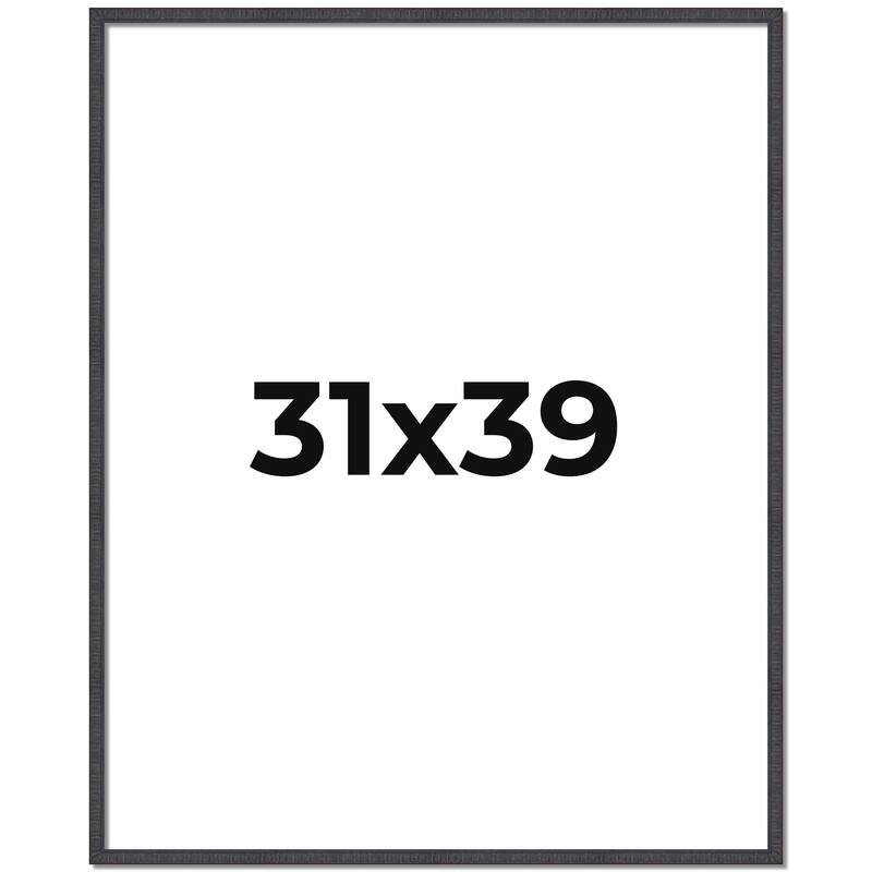 31x39 Frame Brown Picture Frame - Complete Modern Photo Frame Includes