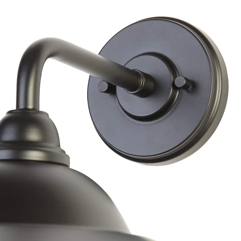 Golden Lighting 5096-OWL15 BLK Croma 12" Tall Outdoor Wall Sconce
