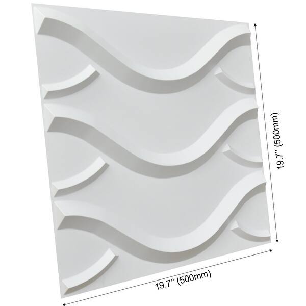 Art3d 3D Wall Panels PVC Wave Design VII (32 Sq.Ft) - Bed Bath & Beyond ...