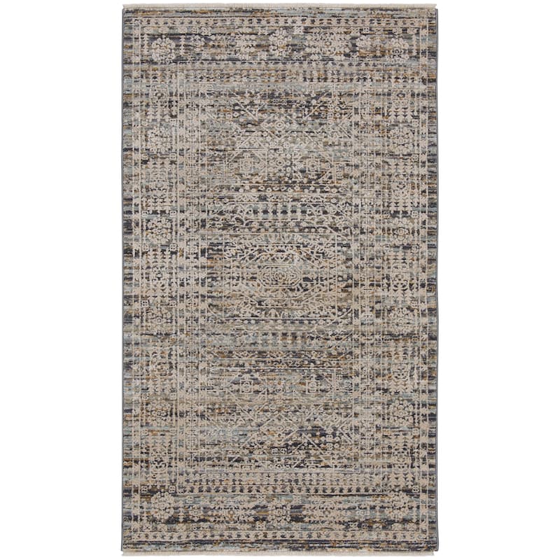 Nourison Nyle Indoor only Grey Geometric Area Rug