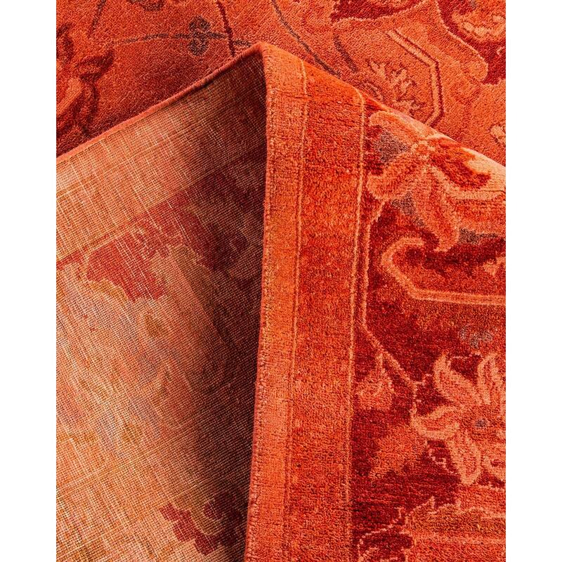 Fine Vibrance One-of-a-Kind Hand-Knotted Area Rug - Pink, 6' 1" x 8' 10" - 6' 1" x 8' 10"