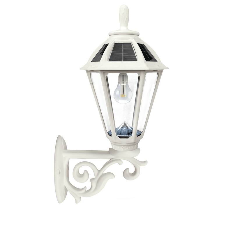 Polaris Bulb Black Solar 3' Fitter Post Light with Pier or Wall Sconce