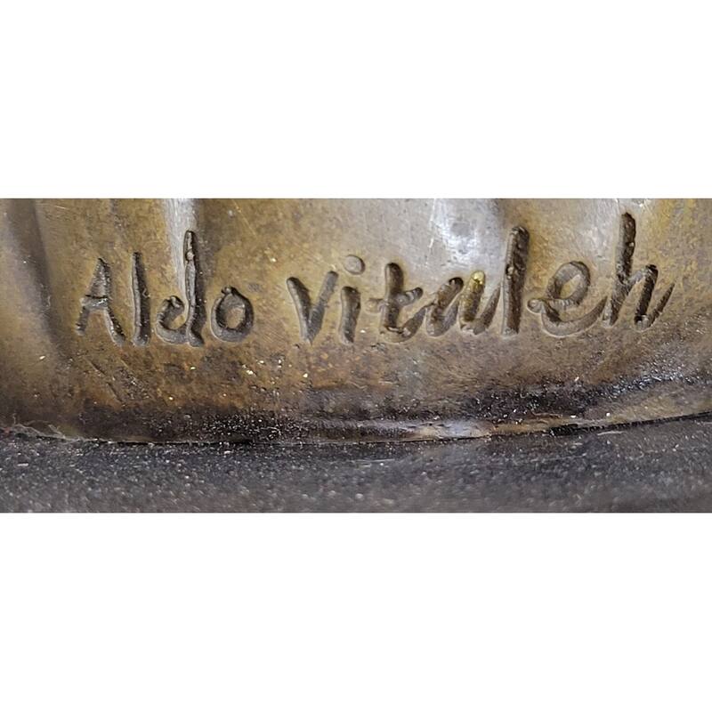 Handmade Sexy Medusa Bronze Sculpture Marble Statue By Aldo Vitaleh Figurine Figure