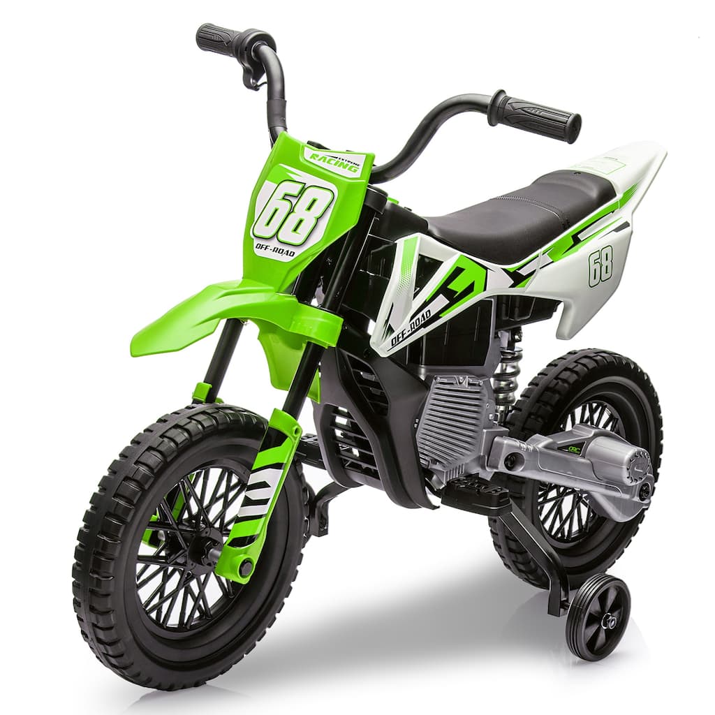 12V Kids Electric Motorcycle Dirt Bike, Battery-Powered Ride on Motorbike for Kids Best Gift