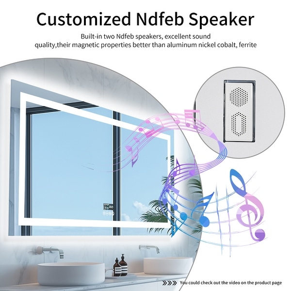 Vanity with speaker on sale