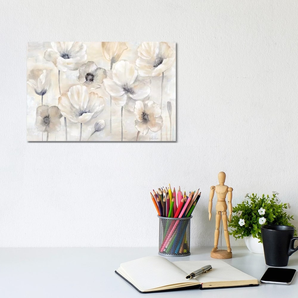 iCanvas "Gray Poppy Garden Landscape" by Cynthia Coulter Canvas Print
