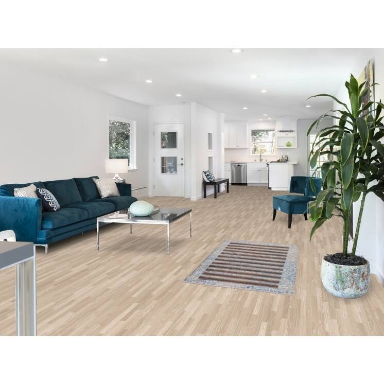 Striped / Abstract Accent Rug Hand-Knotted Wool Carpet - 2'8"x 4'9"