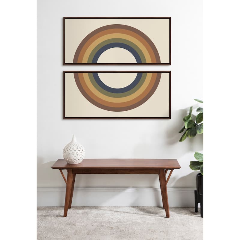 Kate and Laurel Sylvie Rainbow Canvas by The Creative Bunch Studio