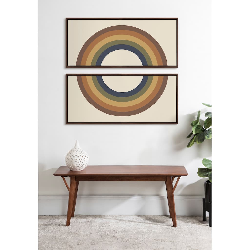 Kate and Laurel Sylvie Rainbow Canvas by The Creative Bunch Studio