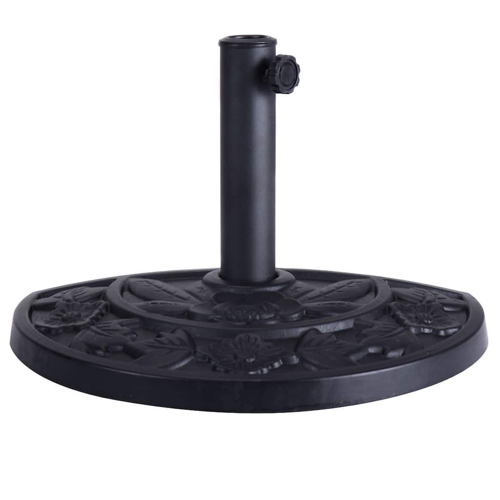20" Outdoor Patio Half Round Umbrella Base - 20" x 10" x 13" (L x W x H)