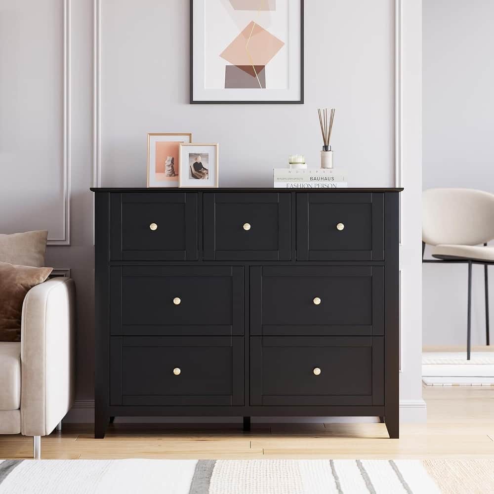 Modern Dresser for Bedroom with 7 Drawers